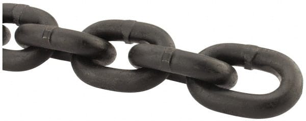 Peerless Chain - 1/2" Welded Alloy Chain - 12,000 Lb Capacity, Grade 80, Alloy Steel, Black Finish - Exact Tooling