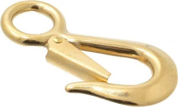 Value Collection - 4-1/8" Long Snap Hook - Solid Brass with 5/8" Snap Opening - Exact Tooling