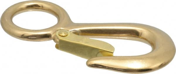 Value Collection - 4-3/4" Long Snap Hook - Solid Brass with 3/4" Snap Opening - Exact Tooling