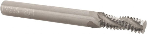Scientific Cutting Tools - 5/16-20 UN, 0.235" Cutting Diam, 3 Flute, Solid Carbide Helical Flute Thread Mill - Internal/External Thread, 0.67" LOC, 2-1/2" OAL, 1/4" Shank Diam - Exact Tooling
