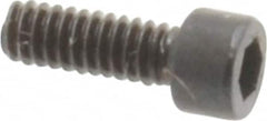 Unbrako - #0-80 UNF Hex Socket Drive, Socket Cap Screw - Alloy Steel, Black Oxide Finish, 3/16" Length Under Head - Exact Tooling