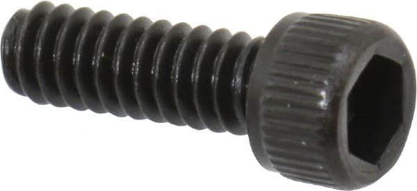 Unbrako - #2-56 UNC Hex Socket Drive, Socket Cap Screw - Alloy Steel, Black Oxide Finish, 1/4" Length Under Head - Exact Tooling