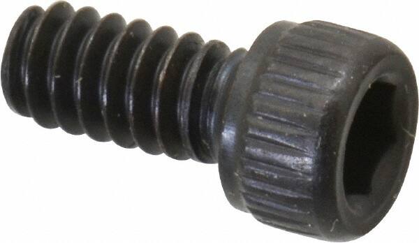 Unbrako - #4-40 UNC Hex Socket Drive, Socket Cap Screw - Alloy Steel, Black Oxide Finish, 1/4" Length Under Head - Exact Tooling