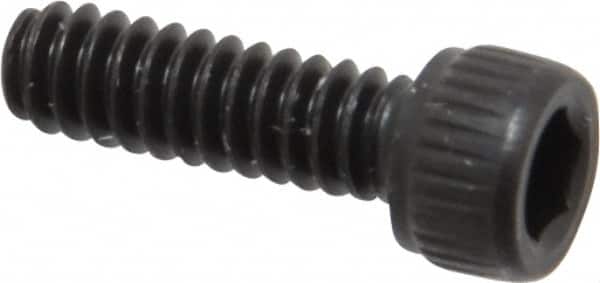 Unbrako - #4-40 UNC Hex Socket Drive, Socket Cap Screw - Alloy Steel, Black Oxide Finish, 3/8" Length Under Head - Exact Tooling