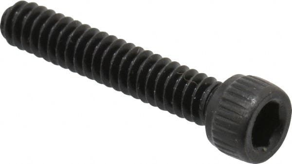 Unbrako - #4-40 UNC Hex Socket Drive, Socket Cap Screw - Alloy Steel, Black Oxide Finish, 5/8" Length Under Head - Exact Tooling