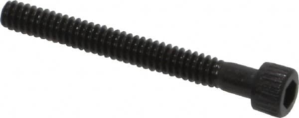 Unbrako - #4-40 UNC Hex Socket Drive, Socket Cap Screw - Alloy Steel, Black Oxide Finish, 1" Length Under Head - Exact Tooling