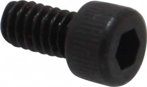 Unbrako - #5-40 UNC Hex Socket Drive, Socket Cap Screw - Alloy Steel, Black Oxide Finish, 1/4" Length Under Head - Exact Tooling