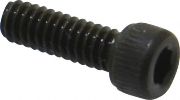 Unbrako - #5-40 UNC Hex Socket Drive, Socket Cap Screw - Alloy Steel, Black Oxide Finish, 3/8" Length Under Head - Exact Tooling