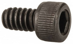 Unbrako - #6-32 UNC Hex Socket Drive, Socket Cap Screw - Alloy Steel, Black Oxide Finish, 1/4" Length Under Head - Exact Tooling