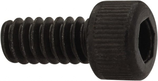 Unbrako - #6-32 UNC Hex Socket Drive, Socket Cap Screw - Alloy Steel, Black Oxide Finish, 5/16" Length Under Head - Exact Tooling