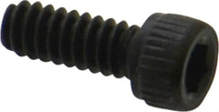 Unbrako - #6-32 UNC Hex Socket Drive, Socket Cap Screw - Alloy Steel, Black Oxide Finish, 3/8" Length Under Head - Exact Tooling