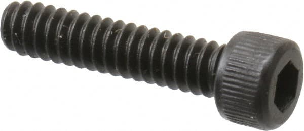 Unbrako - #6-32 UNC Hex Socket Drive, Socket Cap Screw - Alloy Steel, Black Oxide Finish, 5/8" Length Under Head - Exact Tooling