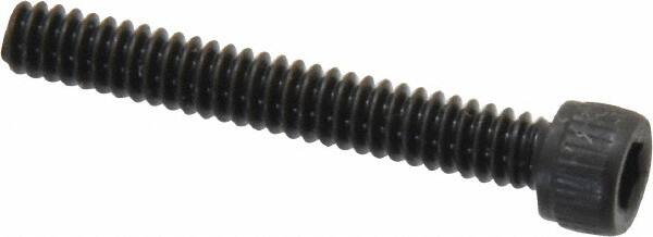 Unbrako - #6-32 UNC Hex Socket Drive, Socket Cap Screw - Alloy Steel, Black Oxide Finish, 1" Length Under Head - Exact Tooling