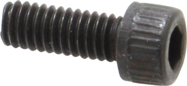 Unbrako - #6-40 UNF Hex Socket Drive, Socket Cap Screw - Alloy Steel, Black Oxide Finish, 3/8" Length Under Head - Exact Tooling
