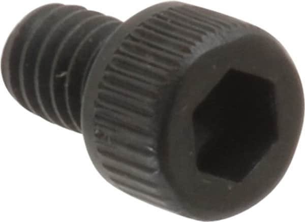 Unbrako - #8-32 UNC Hex Socket Drive, Socket Cap Screw - Alloy Steel, Black Oxide Finish, 1/4" Length Under Head - Exact Tooling