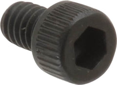 Unbrako - #8-32 UNC Hex Socket Drive, Socket Cap Screw - Alloy Steel, Black Oxide Finish, 1/4" Length Under Head - Exact Tooling
