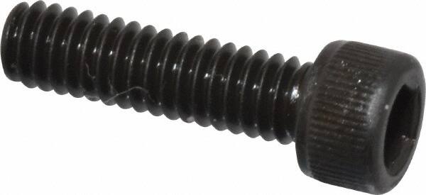 Unbrako - #8-32 UNC Hex Socket Drive, Socket Cap Screw - Alloy Steel, Black Oxide Finish, 5/8" Length Under Head - Exact Tooling