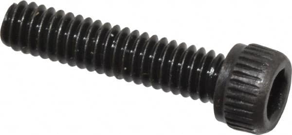 Unbrako - #8-32 UNC Hex Socket Drive, Socket Cap Screw - Alloy Steel, Black Oxide Finish, 3/4" Length Under Head - Exact Tooling