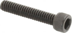 Unbrako - #8-32 UNC Hex Socket Drive, Socket Cap Screw - Alloy Steel, Black Oxide Finish, 7/8" Length Under Head - Exact Tooling