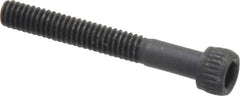 Unbrako - #8-32 UNC Hex Socket Drive, Socket Cap Screw - Alloy Steel, Black Oxide Finish, 1-1/4" Length Under Head - Exact Tooling