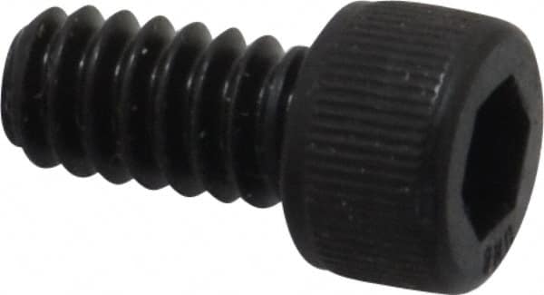 Unbrako - #10-24 UNC Hex Socket Drive, Socket Cap Screw - Alloy Steel, Black Oxide Finish, 3/8" Length Under Head - Exact Tooling