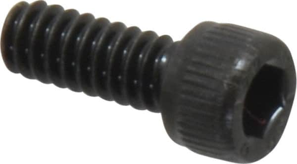 Unbrako - #10-24 UNC Hex Socket Drive, Socket Cap Screw - Alloy Steel, Black Oxide Finish, 1/2" Length Under Head - Exact Tooling