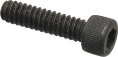 Unbrako - #10-24 UNC Hex Socket Drive, Socket Cap Screw - Alloy Steel, Black Oxide Finish, 3/4" Length Under Head - Exact Tooling