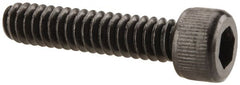 Unbrako - #10-24 UNC Hex Socket Drive, Socket Cap Screw - Alloy Steel, Black Oxide Finish, 7/8" Length Under Head - Exact Tooling