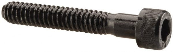 Unbrako - #10-24 UNC Hex Socket Drive, Socket Cap Screw - Alloy Steel, Black Oxide Finish, 1-1/4" Length Under Head - Exact Tooling