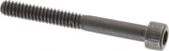 Unbrako - #10-24 UNC Hex Socket Drive, Socket Cap Screw - Alloy Steel, Black Oxide Finish, 1-3/4" Length Under Head - Exact Tooling