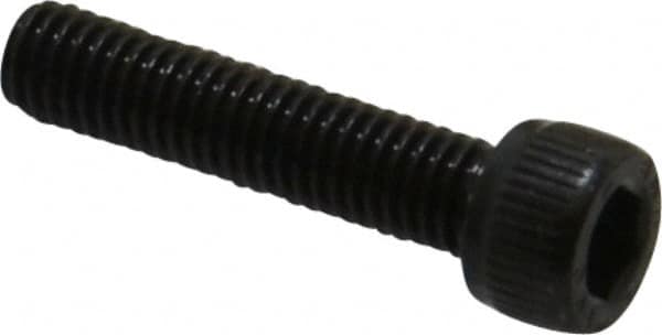 Unbrako - #10-32 UNF Hex Socket Drive, Socket Cap Screw - Alloy Steel, Black Oxide Finish, 7/8" Length Under Head - Exact Tooling