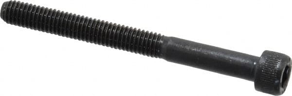 Unbrako - #10-32 UNF Hex Socket Drive, Socket Cap Screw - Alloy Steel, Black Oxide Finish, 2" Length Under Head - Exact Tooling