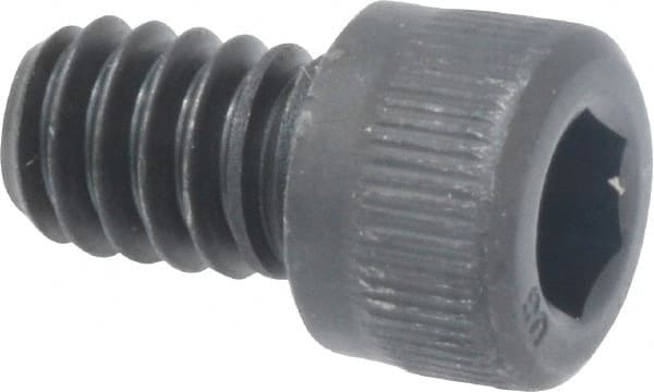 Unbrako - 1/4-20 UNC Hex Socket Drive, Socket Cap Screw - Alloy Steel, Black Oxide Finish, 3/8" Length Under Head - Exact Tooling