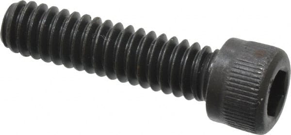 Unbrako - 1/4-20 UNC Hex Socket Drive, Socket Cap Screw - Alloy Steel, Black Oxide Finish, 1" Length Under Head - Exact Tooling