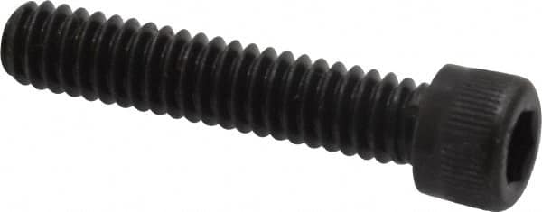 Unbrako - 1/4-20 UNC Hex Socket Drive, Socket Cap Screw - Alloy Steel, Black Oxide Finish, 1-1/4" Length Under Head - Exact Tooling