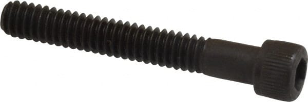 Unbrako - 1/4-20 UNC Hex Socket Drive, Socket Cap Screw - Alloy Steel, Black Oxide Finish, 1-3/4" Length Under Head - Exact Tooling