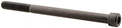 Unbrako - 1/4-20 UNC Hex Socket Drive, Socket Cap Screw - Alloy Steel, Black Oxide Finish, 3-1/2" Length Under Head - Exact Tooling