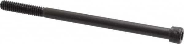 Unbrako - 1/4-20 UNC Hex Socket Drive, Socket Cap Screw - Alloy Steel, Black Oxide Finish, 4" Length Under Head - Exact Tooling
