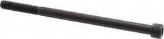 Unbrako - 1/4-20 UNC Hex Socket Drive, Socket Cap Screw - Alloy Steel, Black Oxide Finish, 4" Length Under Head - Exact Tooling