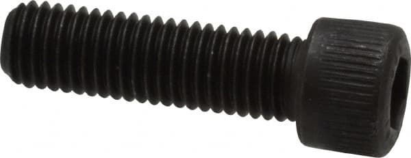 Unbrako - 1/4-28 UNF Hex Socket Drive, Socket Cap Screw - Alloy Steel, Black Oxide Finish, 7/8" Length Under Head - Exact Tooling