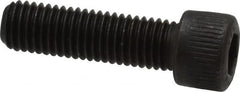 Unbrako - 1/4-28 UNF Hex Socket Drive, Socket Cap Screw - Alloy Steel, Black Oxide Finish, 7/8" Length Under Head - Exact Tooling