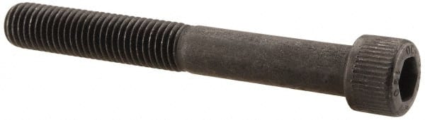 Unbrako - 1/4-28 UNF Hex Socket Drive, Socket Cap Screw - Alloy Steel, Black Oxide Finish, 2" Length Under Head - Exact Tooling