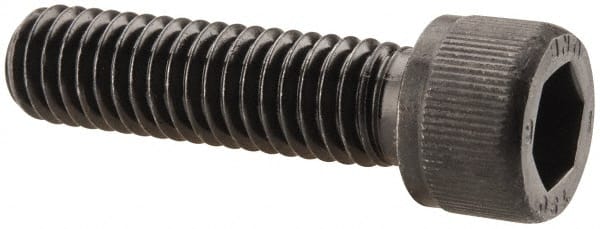 Unbrako - 3/8-16 UNC Hex Socket Drive, Socket Cap Screw - Alloy Steel, Black Oxide Finish, 1-3/8" Length Under Head - Exact Tooling