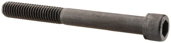 Unbrako - 3/8-16 UNC Hex Socket Drive, Socket Cap Screw - Alloy Steel, Black Oxide Finish, 3-1/2" Length Under Head - Exact Tooling