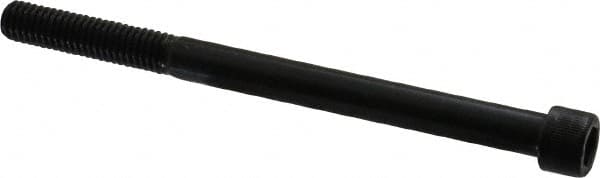 Unbrako - 3/8-16 UNC Hex Socket Drive, Socket Cap Screw - Alloy Steel, Black Oxide Finish, 5" Length Under Head - Exact Tooling