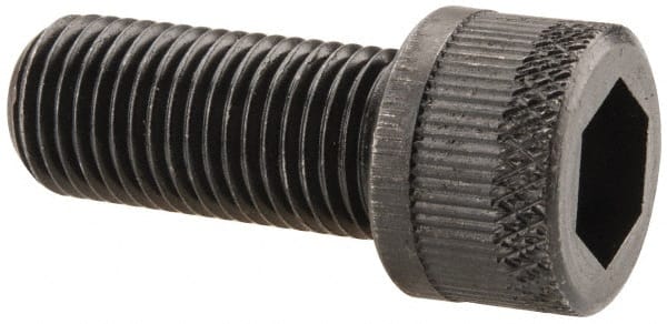Unbrako - 3/8-24 UNF Hex Socket Drive, Socket Cap Screw - Alloy Steel, Black Oxide Finish, 7/8" Length Under Head - Exact Tooling