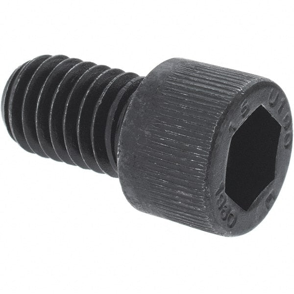 Unbrako - #1-72 UNF Hex Socket Drive, Socket Cap Screw - Alloy Steel, Black Oxide Finish, 3/16" Length Under Head - Exact Tooling