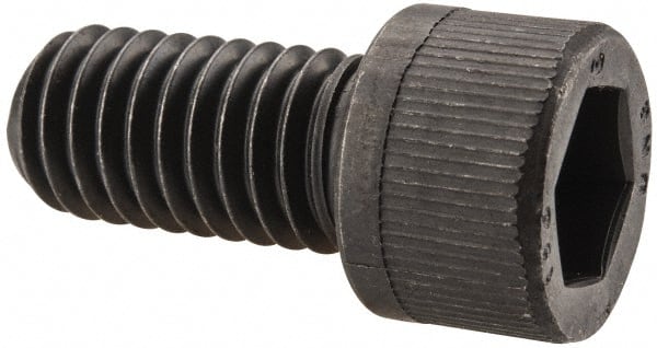 Unbrako - 7/16-14 UNC Hex Socket Drive, Socket Cap Screw - Alloy Steel, Black Oxide Finish, 7/8" Length Under Head - Exact Tooling