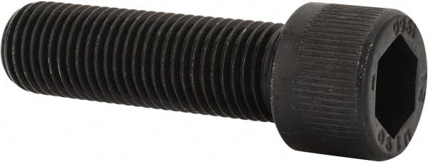 Unbrako - 7/16-20 UNF Hex Socket Drive, Socket Cap Screw - Alloy Steel, Black Oxide Finish, 1-1/2" Length Under Head - Exact Tooling
