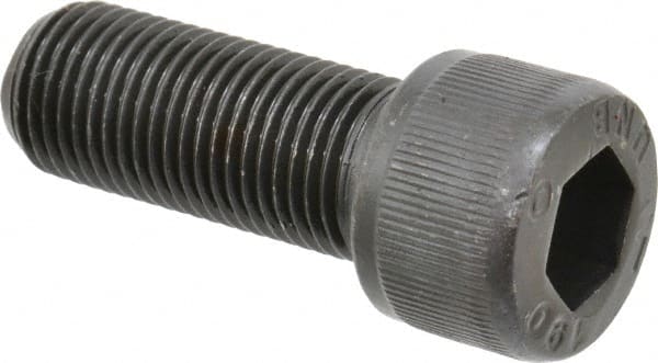 Unbrako - 1/2-20 UNF Hex Socket Drive, Socket Cap Screw - Alloy Steel, Black Oxide Finish, 1-1/4" Length Under Head - Exact Tooling